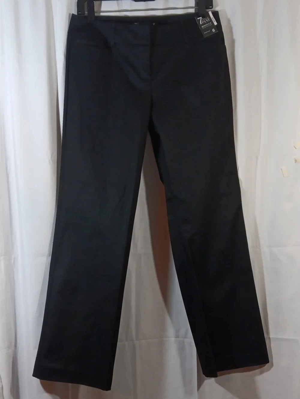 New York & Co NWT Womens Petite 6 Bootcut Black Pants 7th Avenue Work Office